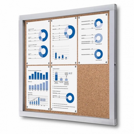Premium Cork Noticeboard with Safety Corners - Indoor / Covered Outdoor Use
